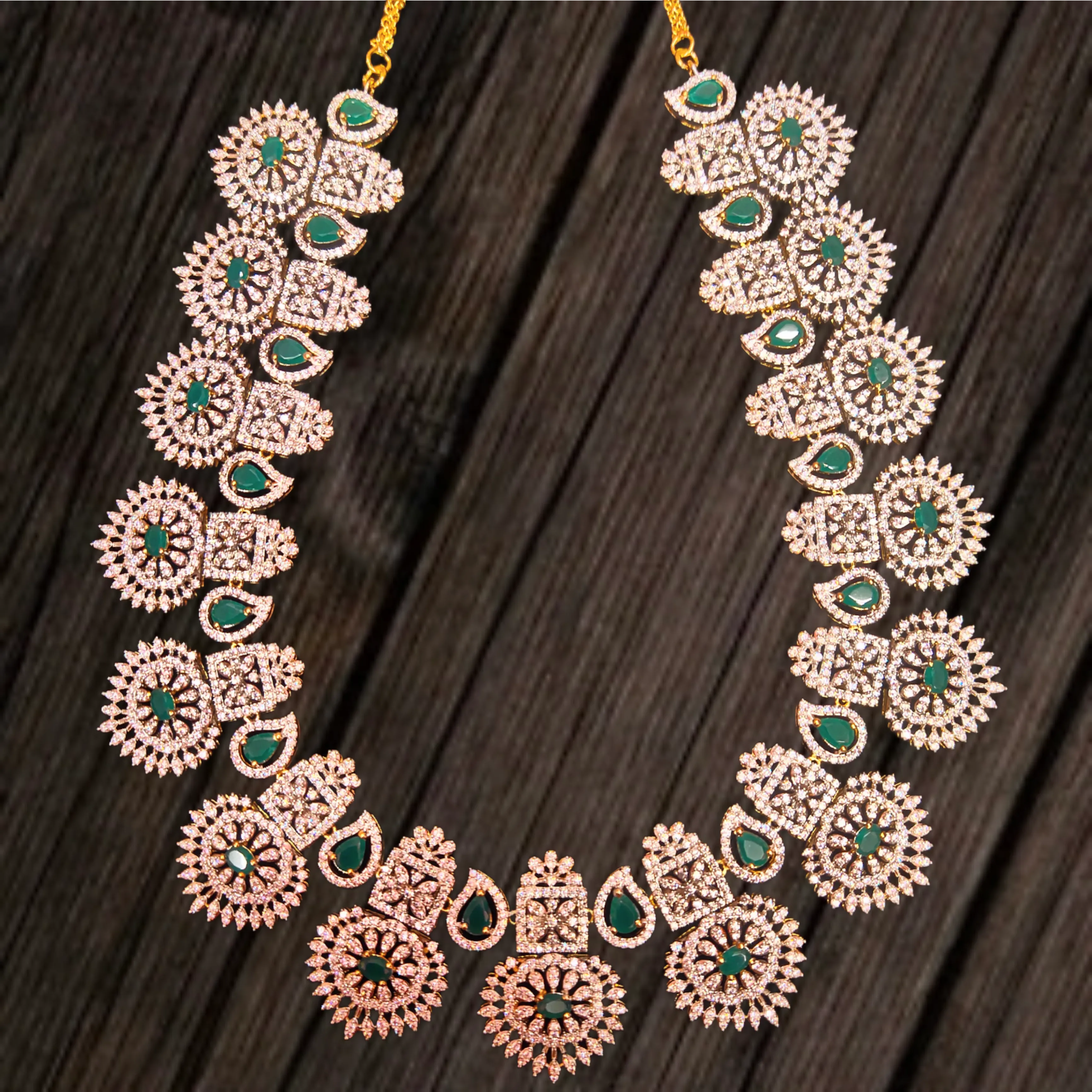 Bhaumi American Diamonds Long Haram By Asp Fashion Jewellery